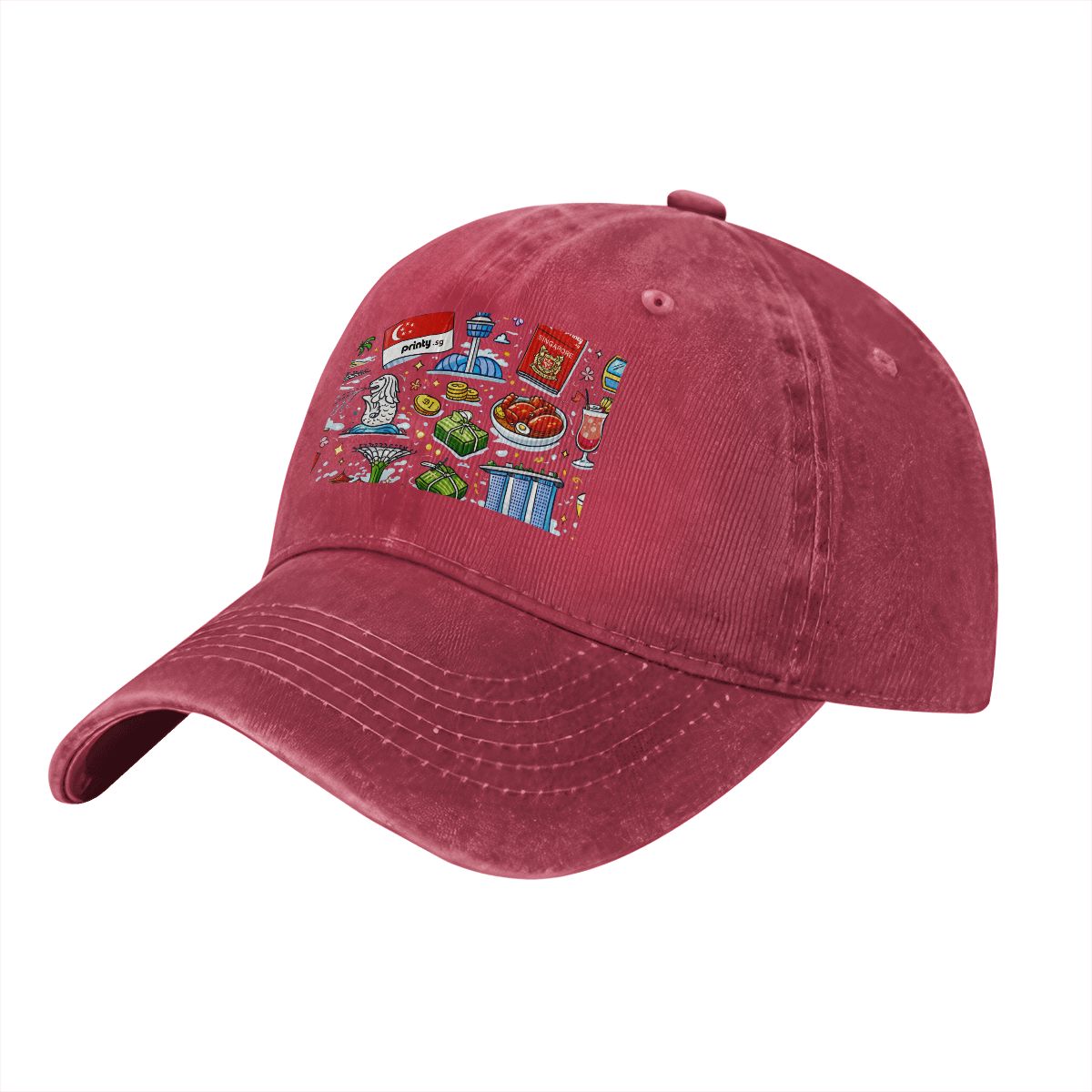 Custom Unisex Washed Denim Baseball Cap