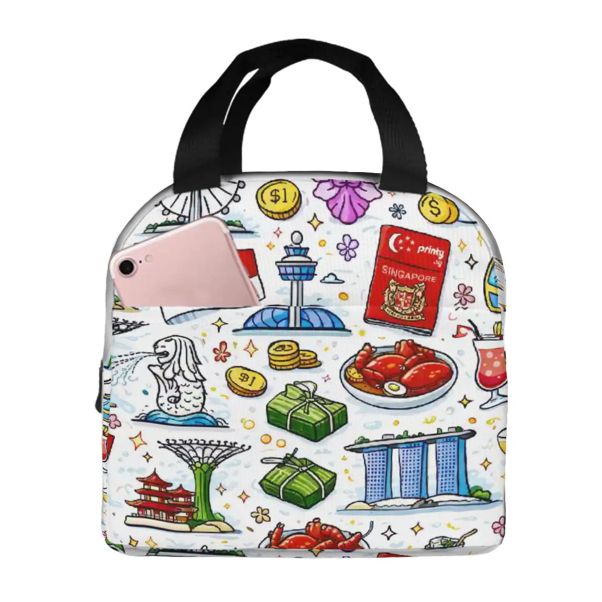 Custom Portable Foil Insulated Lunch Box