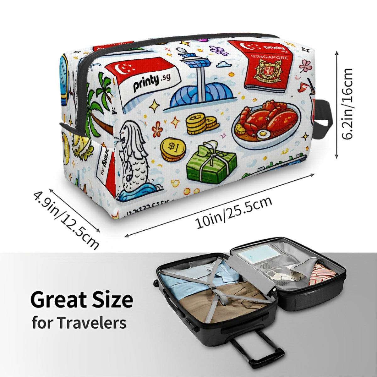Custom Travel Toiletry Bag Portable Large Capacity