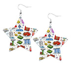 Custom Leather Star Earrings