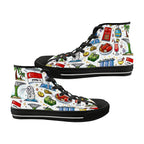 Custom Men's High Top Canvas Shoes (Customized Tongue)