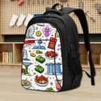 Custom Large Capacity Oxford Travel Laptop Backpack with USB