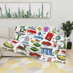 Custom 280 GSM Multi-Size Flannel Throw Blanket (Horizontal)