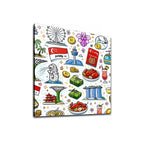 Custom Square Acrylic Wall Art Prints with Hook (1:1)