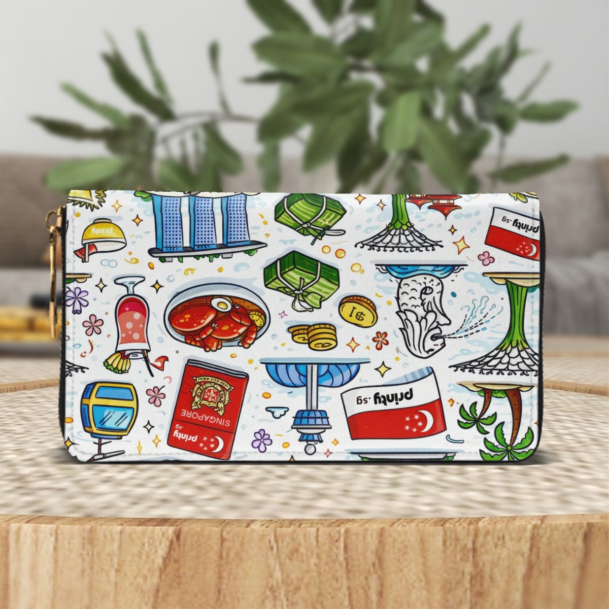 Custom Horizontal Leather Long Clutch Wallet