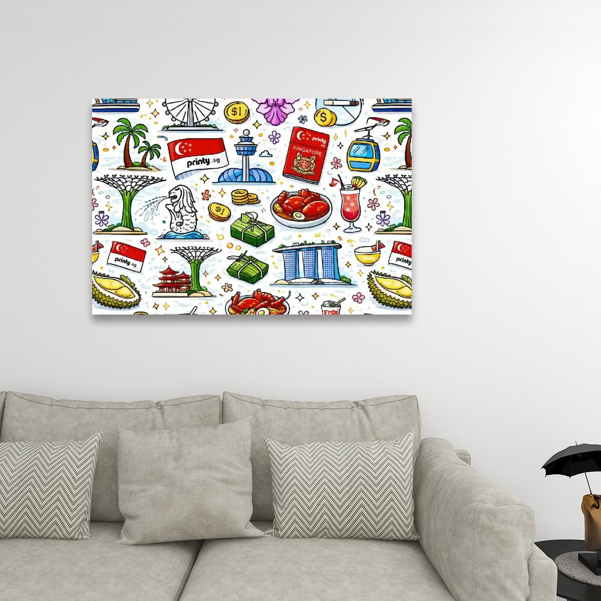 Custom Frameable Canvas Prints Wall Art (Horizontal)