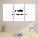 Custom 3 Panels Canvas Prints Wall Art (Set F)