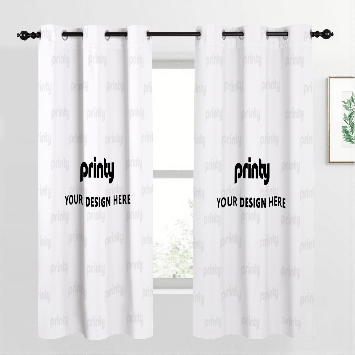 Custom Blackout Curtains 52"x63"x2pcs