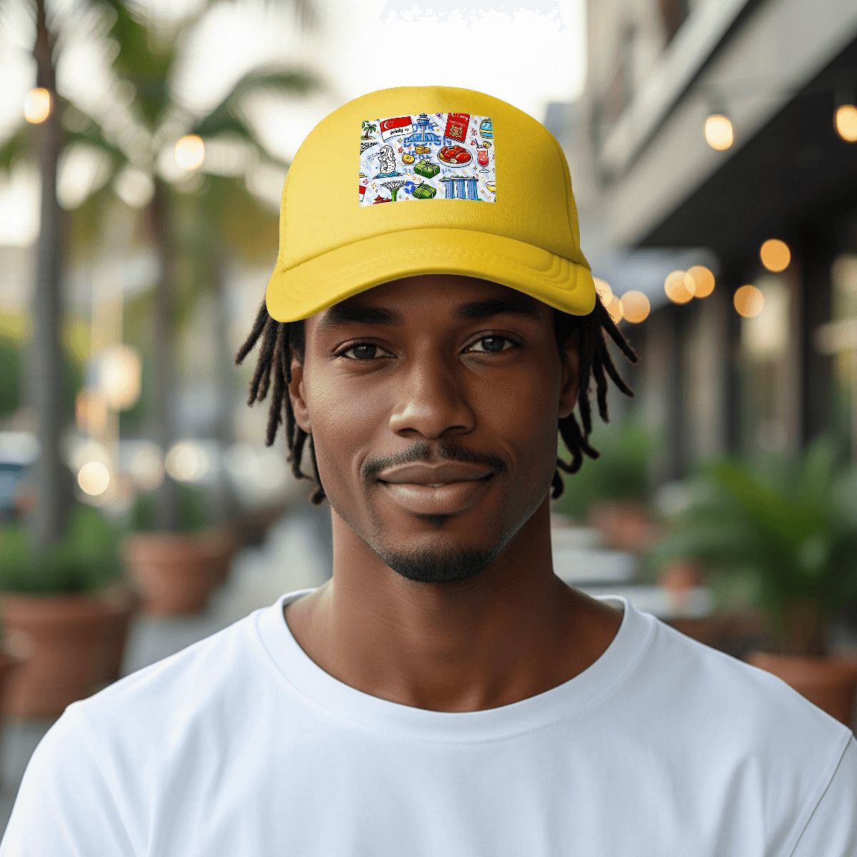 Custom Mesh Baseball Cap (Area Pattern)