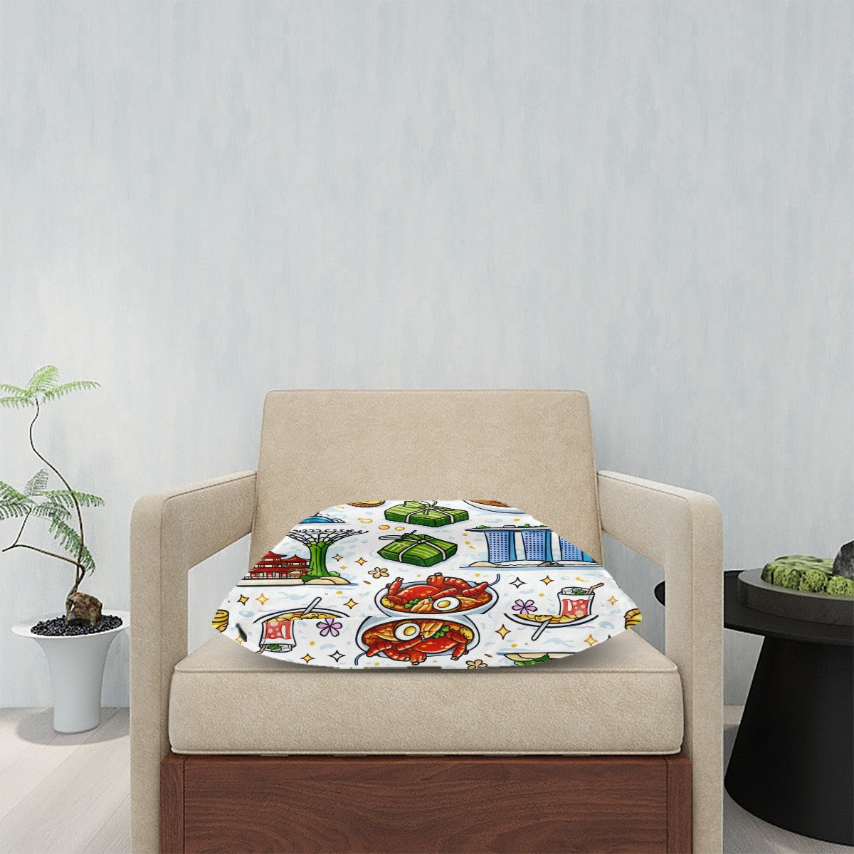 Custom Plush Throw Pillow Covers 2 pcs (Single-Sided Design)