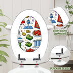 Custom Elongated Toilet Seat V-Shaped