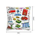 Custom Plush Throw Pillow Covers 2 pcs (Single-Sided Design)