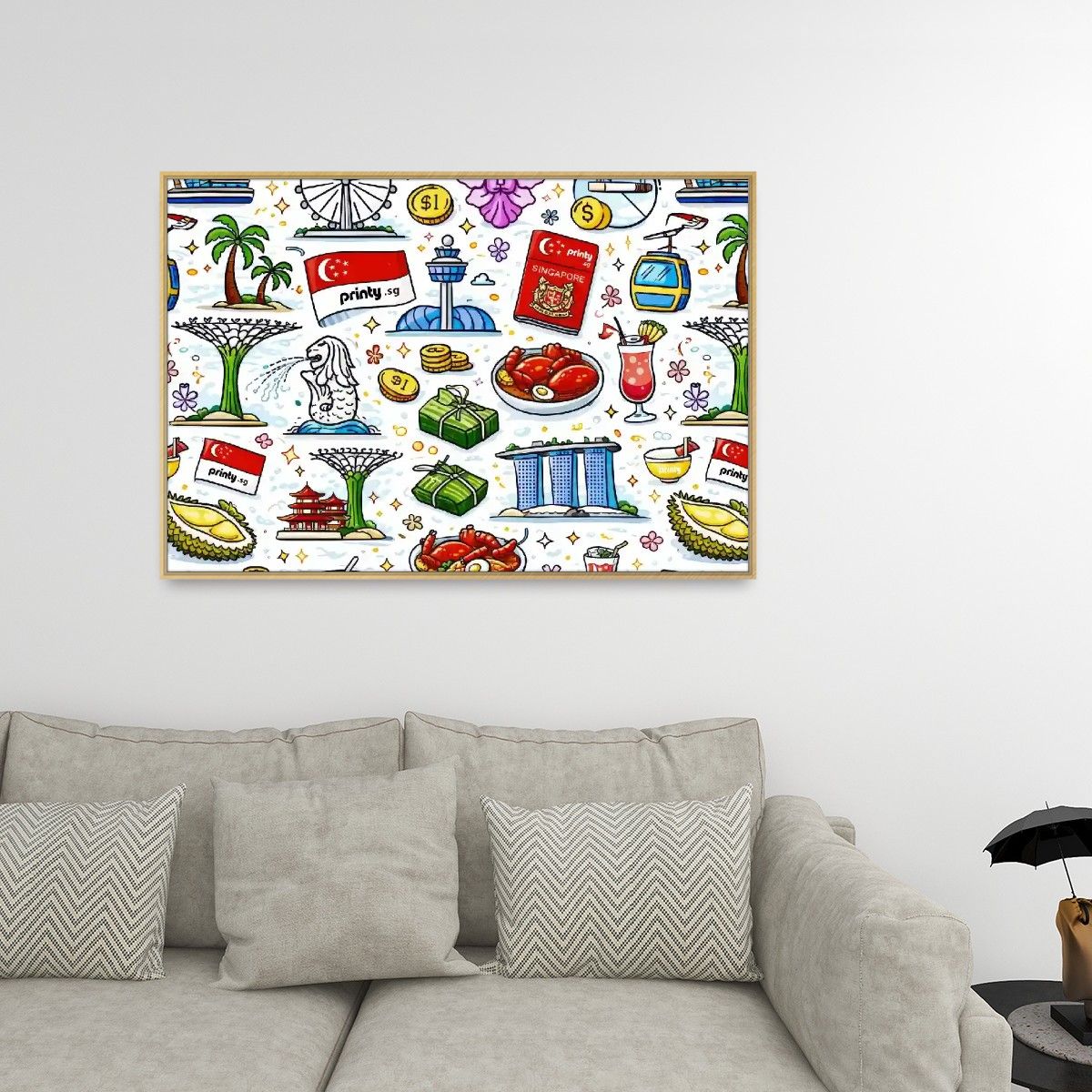 Custom Frameable Canvas Prints Wall Art (Horizontal)