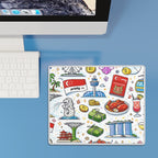 Custom Small Mouse Pad with Non-Slip Rubber Base (Horizontal)