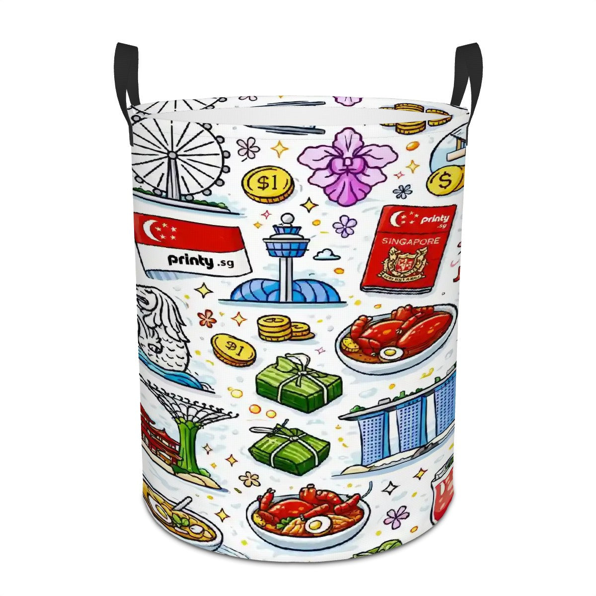 Custom Circular Laundry Basket
