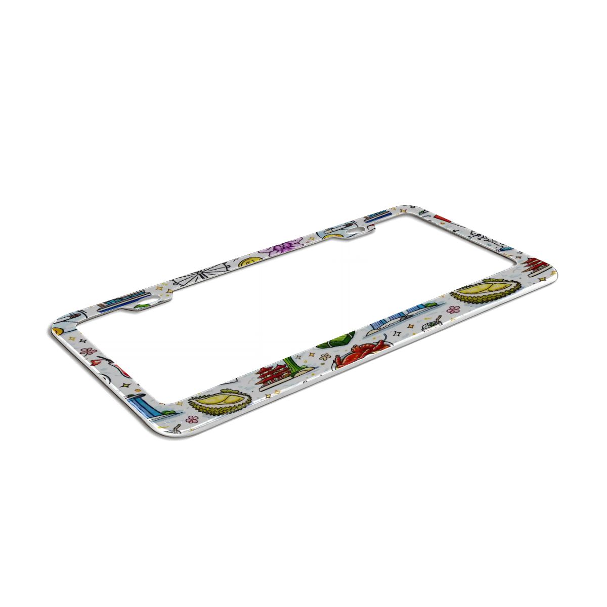 Custom 2-Hole Oval License Plate Frames 2 pcs