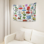 Custom Wall Tapestry Wall Art Decor (2:3) (Horizontal)