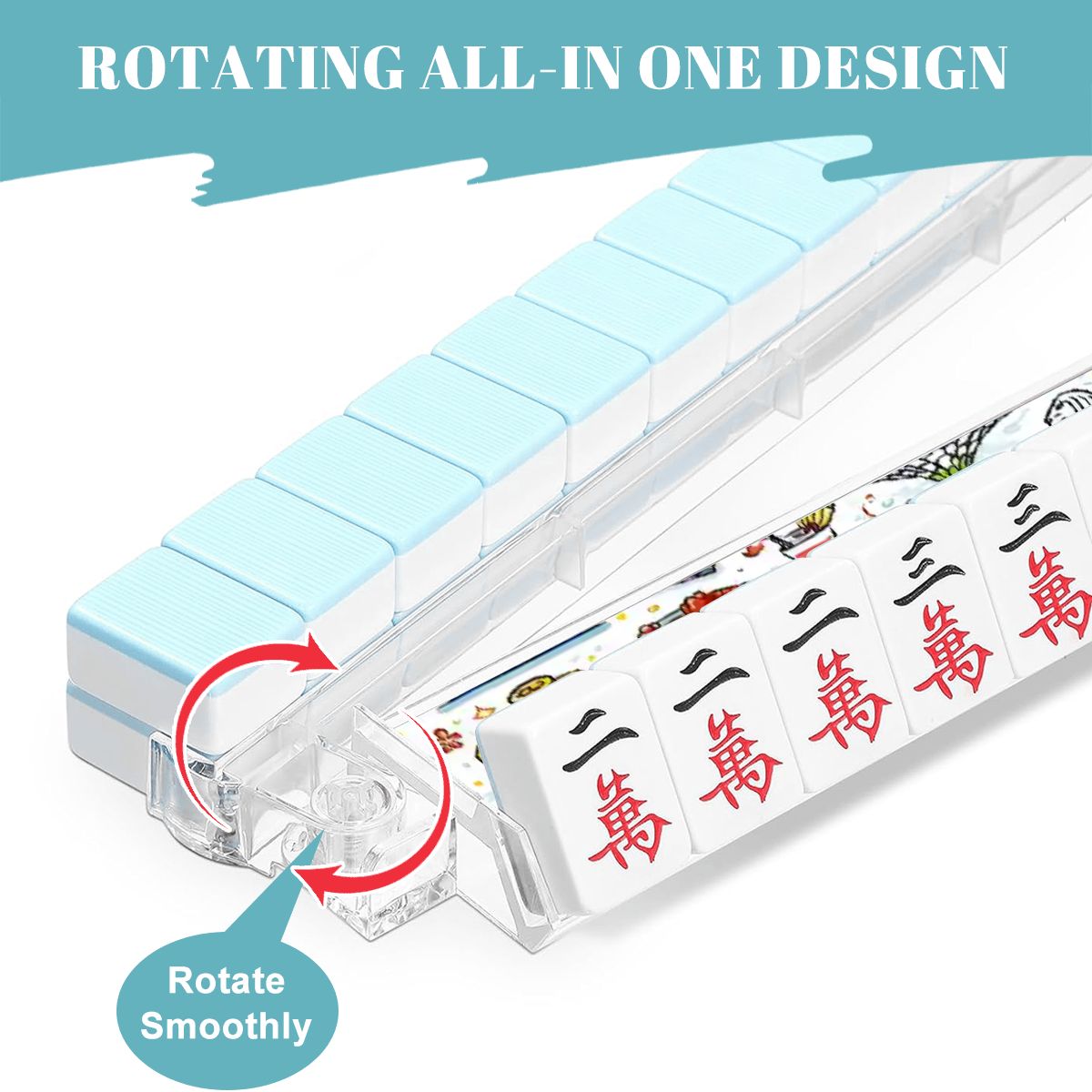 Custom 4 Artistic Mahjong Tile Pusher Racks