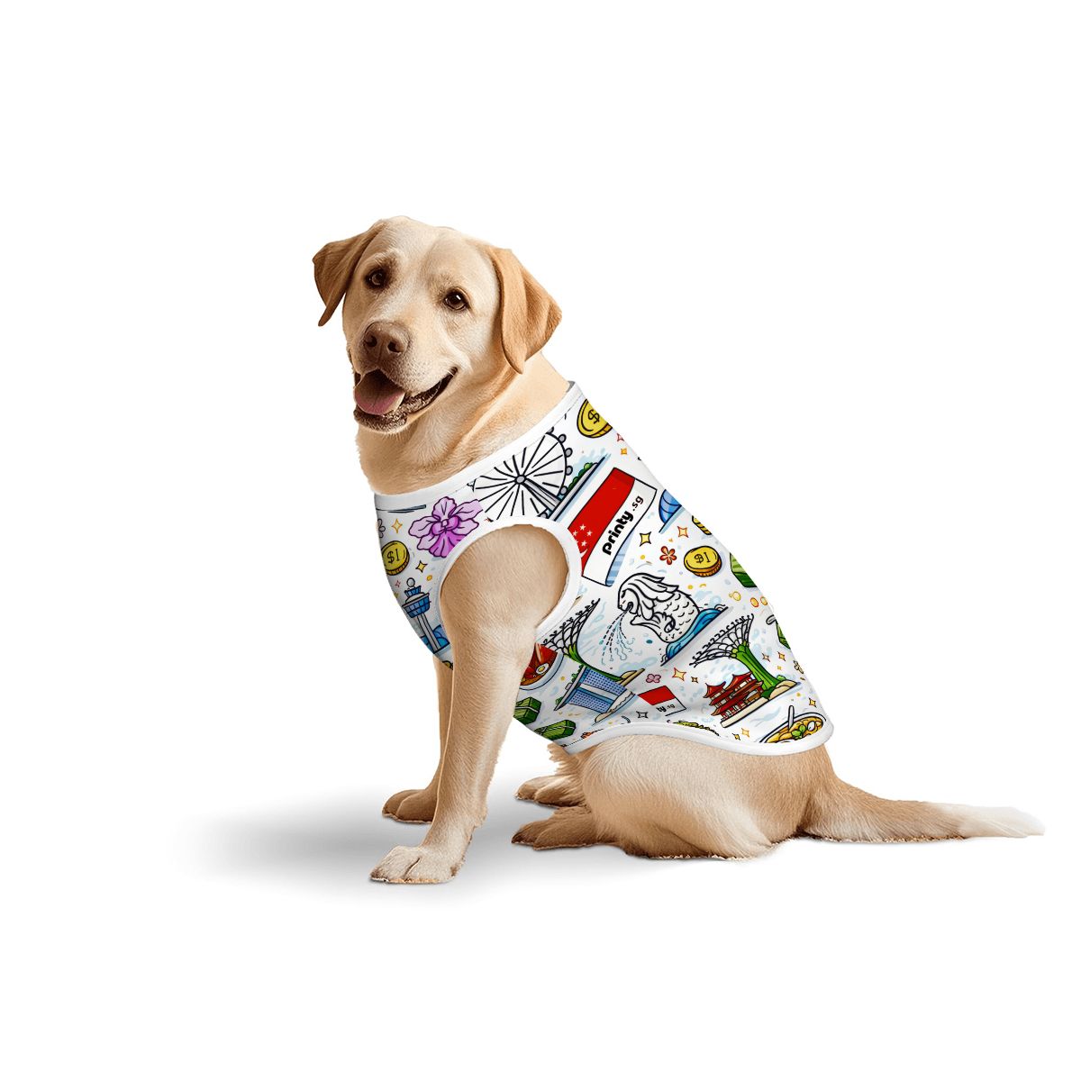 Custom Large Dog Cotton Tank Top