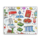Custom Small Mouse Pad with Non-Slip Rubber Base (Horizontal)