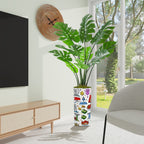 Custom Artificial Plants Indoor Round Potted Monstera