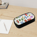 Custom Vertical Oxford Large Capacity Double Layer Pencil Case