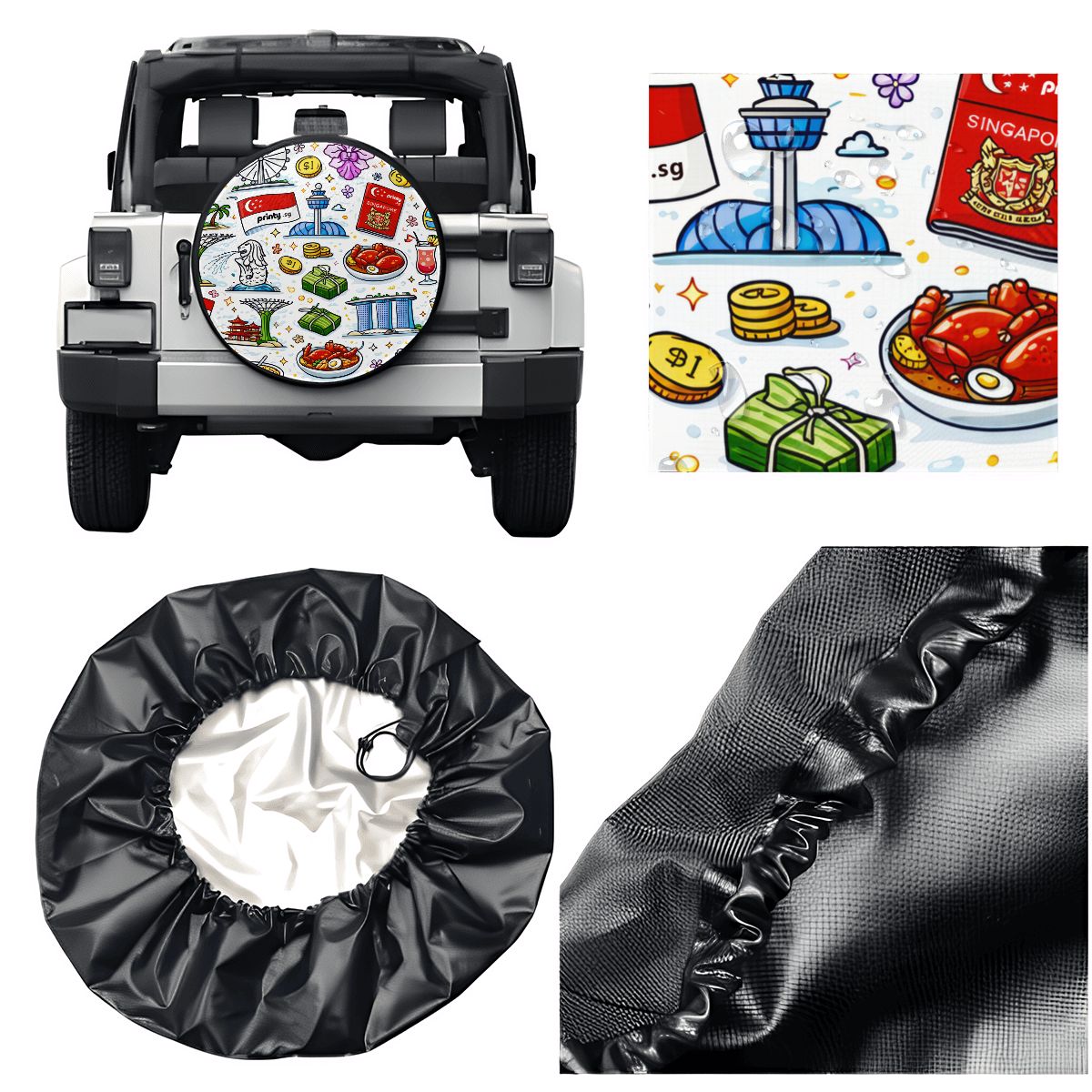 Custom Thickened Spare Tire Cover
