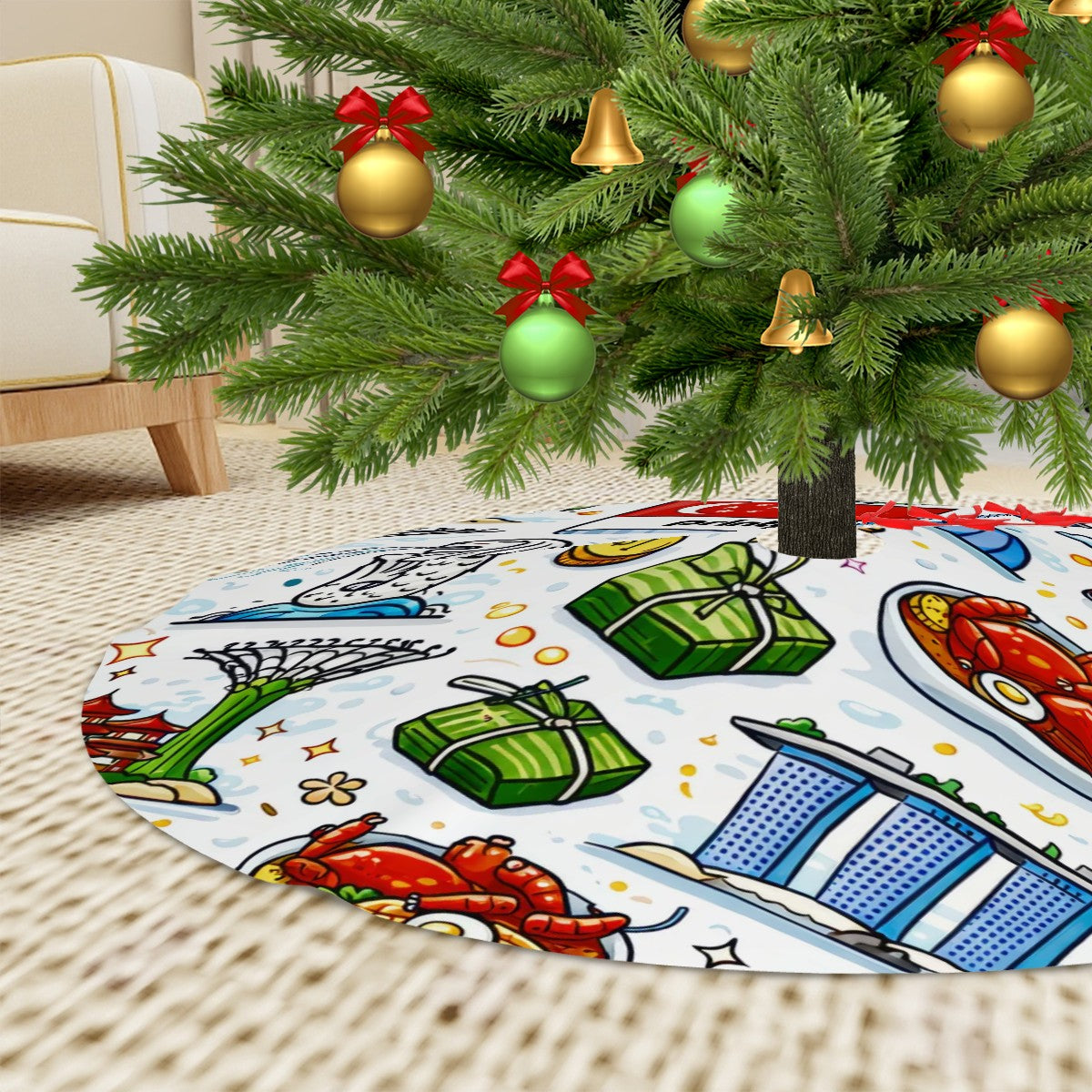 Custom Thickened Christmas Tree Skirt
