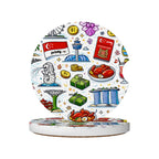 Custom Ceramics Car Coasters 2 pcs
