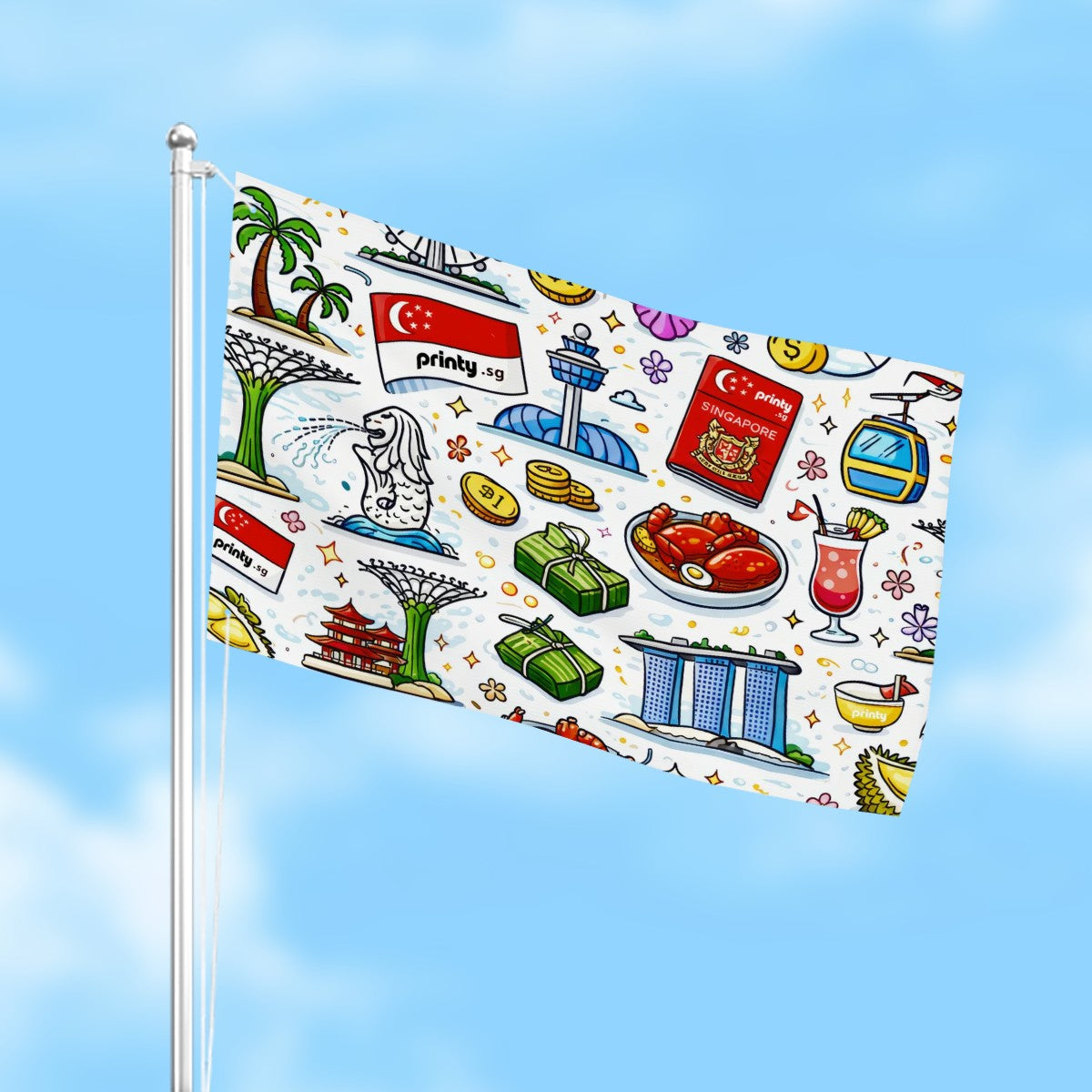 Custom Three-Layer Outdoor Decor Flags Double Sided(2:3)
