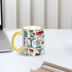 Custom Colored Ceramic Coffee Mug (11oz) (All Over Print)