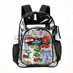 Custom Clear Backpack with Mesh Pocket