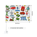 Custom Car Flag 18"x12"