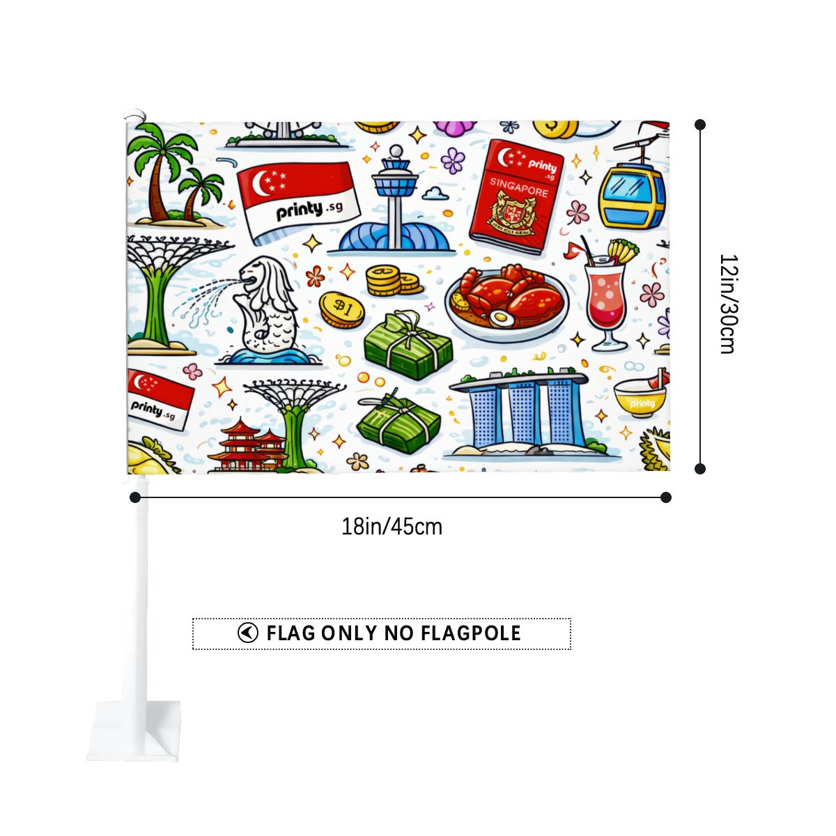 Custom Car Flag 18"x12"