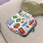 Custom Women's Leather Kiss Lock Coin Purse