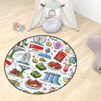 Custom Multiple Sizes Plush Round Area Rug