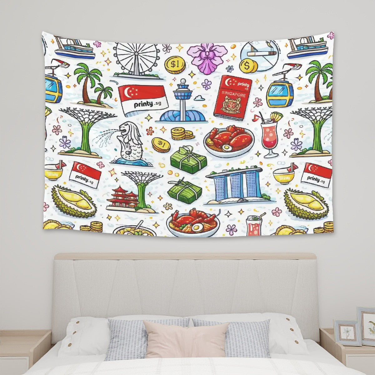Custom Horizontal Lightweight Wall Tapestry for Bedroom (4:3)