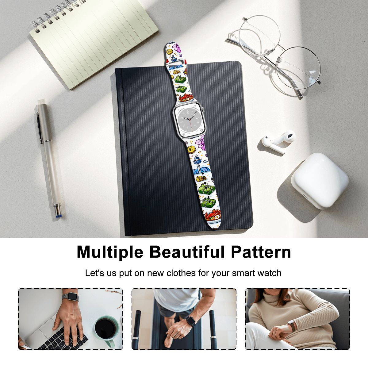 Custom Double Buckle Apple Watch Band
