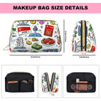 Custom Large Leather Makeup Bag