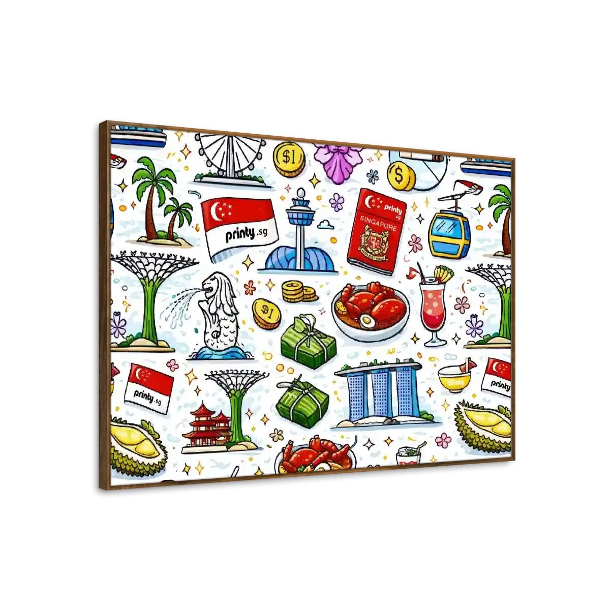 Custom Frameable Canvas Prints Wall Art (Horizontal)