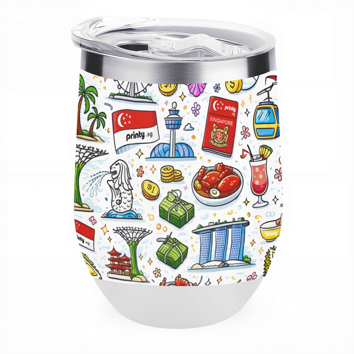 Custom Egg-Shaped Tumbler (12oz)
