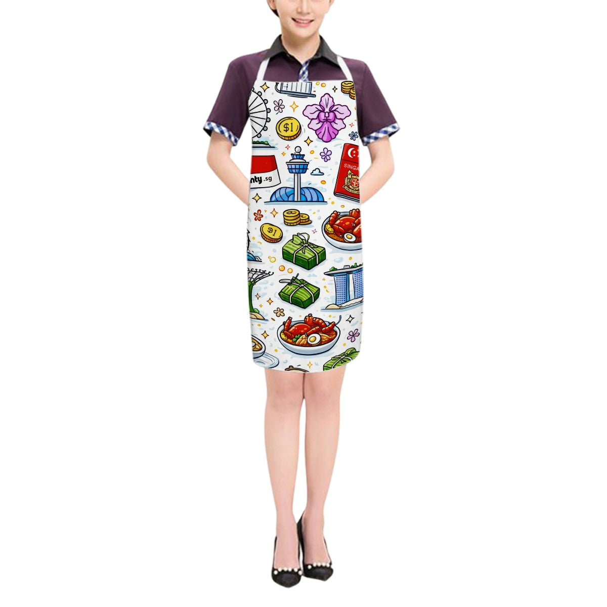 Custom Kitchen Apron without Pockets