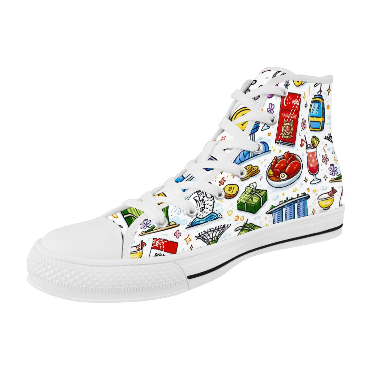 Custom Men's High Top Canvas Shoes (Customized Tongue)