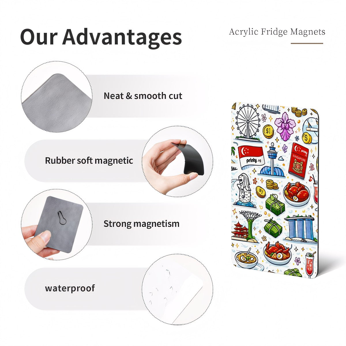 Custom Rectangle Fridge Magnets