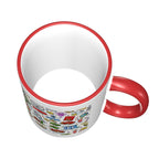 Custom Colored Ceramic Coffee Mug (11oz) (Area Print)