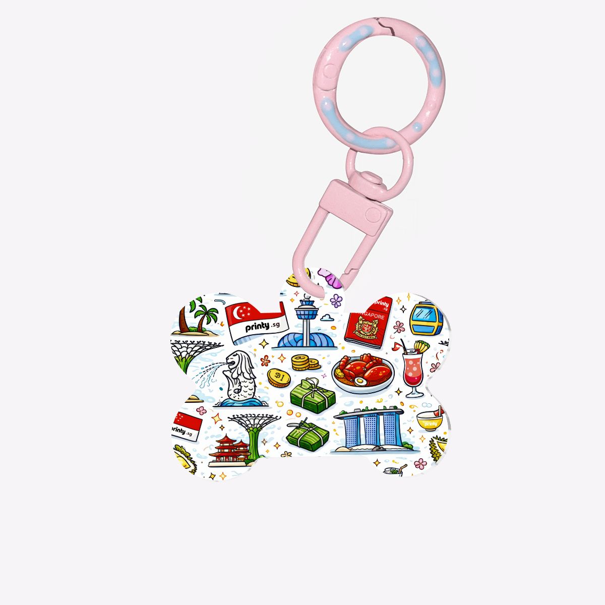 Custom Bone-Shaped Acrylic Pet Tag
