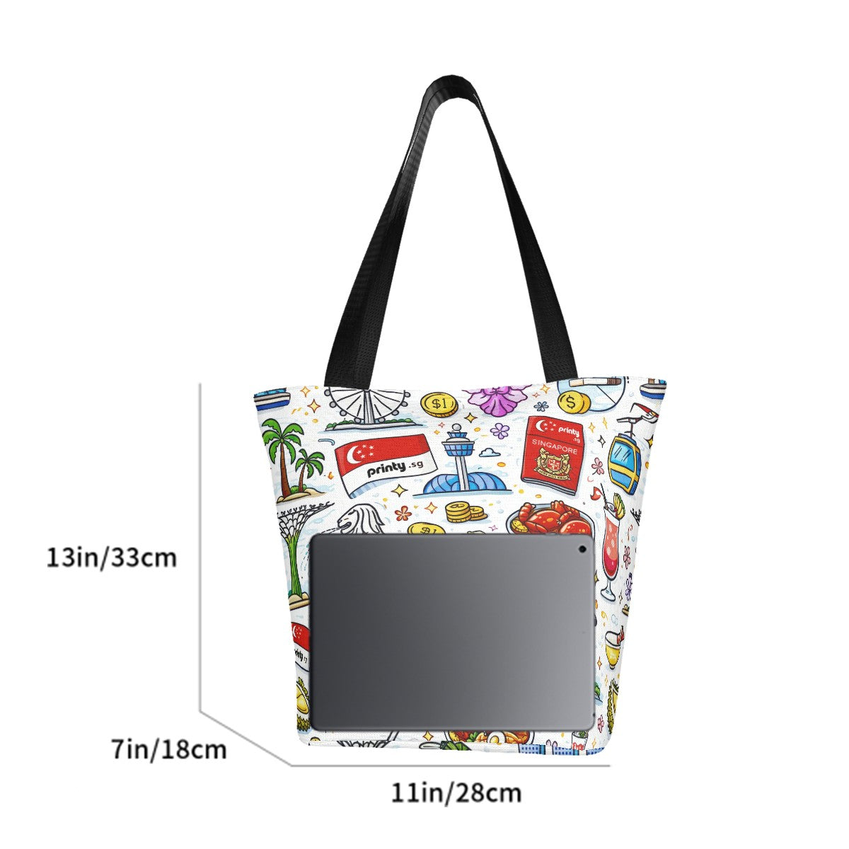 Custom Shoulder Shopping Tote Bag for Women