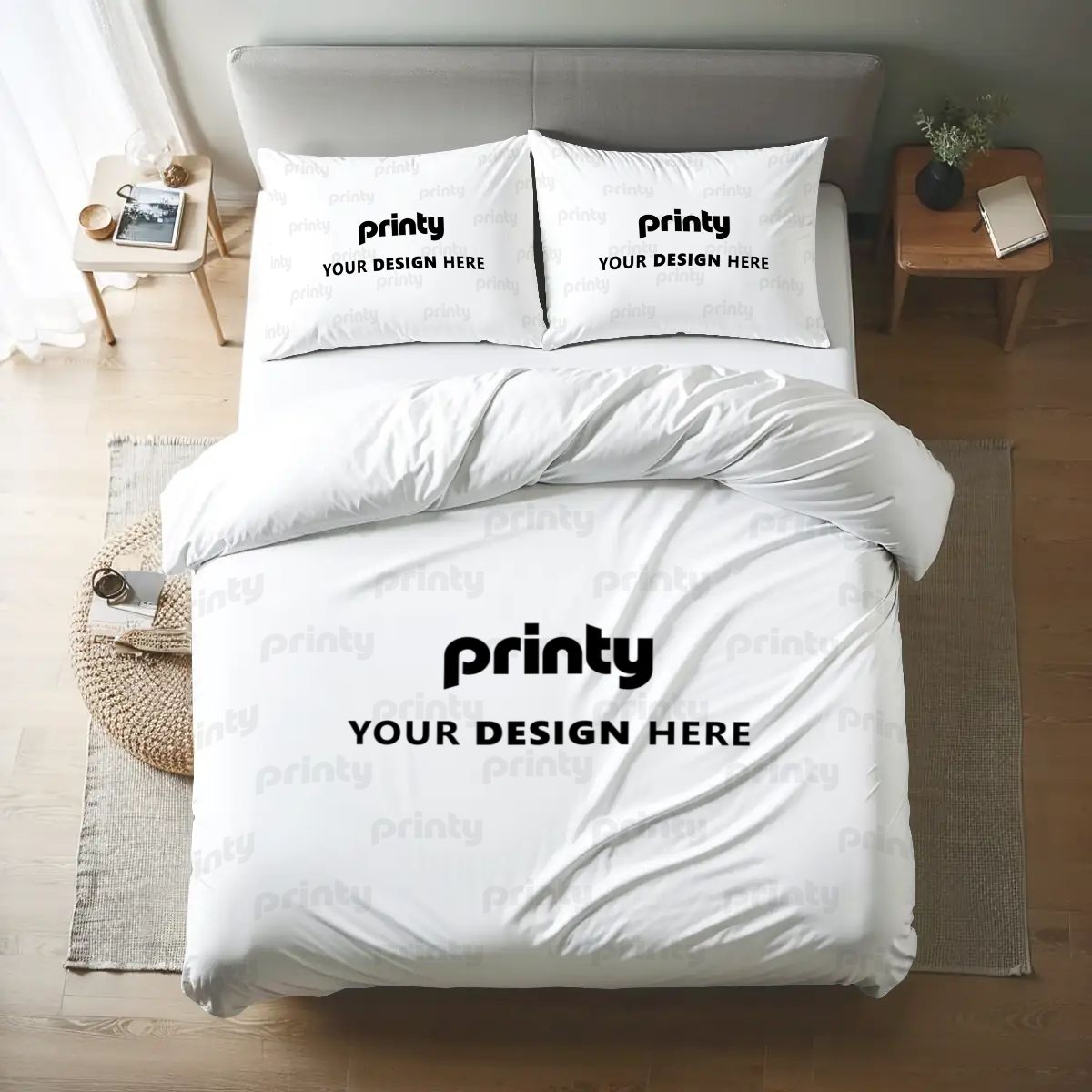 Custom Queen Duvet Cover Set