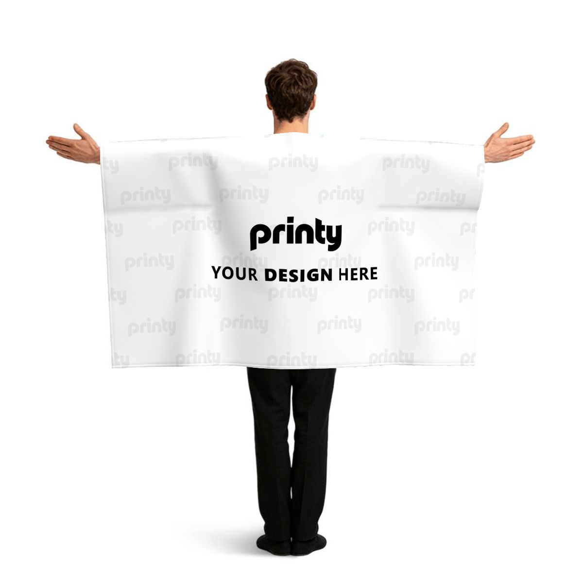 Custom Wearable Sports Flag Sleeve Cape