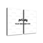 Custom 2 Panels Canvas Prints Wall Art (Set C)
